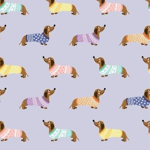 Doxie in Sweaters Purple (small)