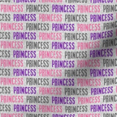 (1.5" wide) princess - pink/purple/grey on grey - LAD21
