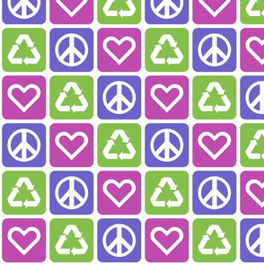 Peace. Love. Recycle. 2.0 | Berry