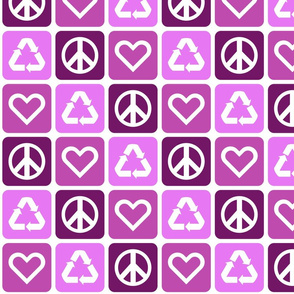 Peace. Love. Recycle. 2.0 | Berry