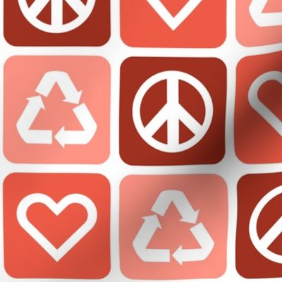 Peace. Love. Recycle. 2.0 | Coral
