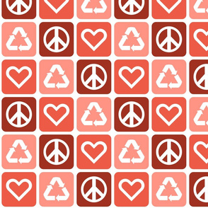 Peace. Love. Recycle. 2.0 | Coral