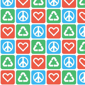 Peace. Love. Recycle. 2.0 | Retro