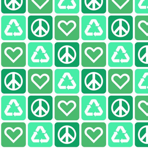 Peace. Love. Recycle. 2.0 | Spearmint