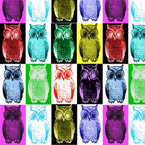 Mod Little Owls Color Grid