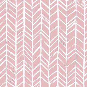 Organic chevron on dusty pink