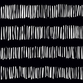 Black and white hand-drawn stripes black