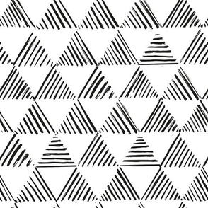 Black and white triangles