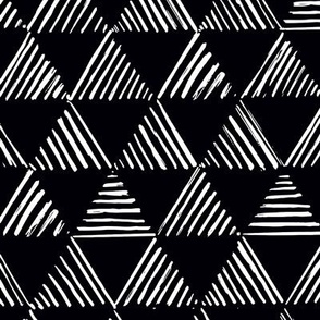 Black and white triangles