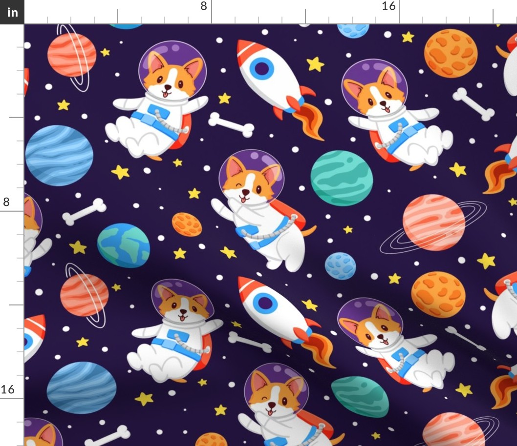 Corgi in Space