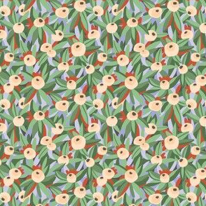 Abstract spring flowers  pattern (small scale)