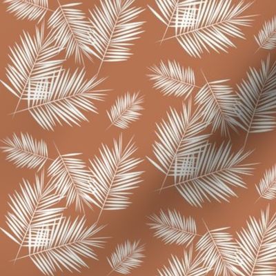 palm leaves - terracotta small