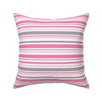 Pink and Grey Stripe - Smaller Scale