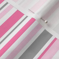 Pink and Grey Stripe - Smaller Scale