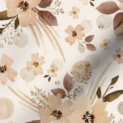 Boho florals - Earthy flowers - ( Large )