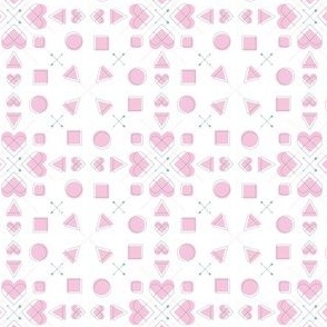 Heart & Arrow // Normal Scale // White Background // Valentin day // Hearts // Arrow // Love Time // Pink Hearts