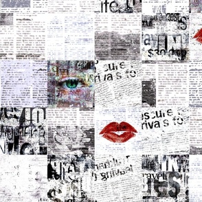 Newspapers patchwork 