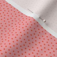 Fruit Dots Red on Pink