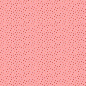 Fruit Dots Red on Pink