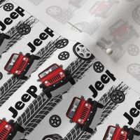 Red jeep sunny day - XS pattern Crafts4Cats
