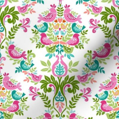 Damask reimagined - bright