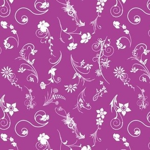 Violet fancy floral