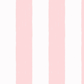 Big Fat Pastel Pink & White Awning Stripes