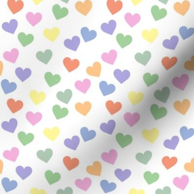 Bright pastel rainbow hearts (small)