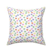 Bright pastel rainbow hearts (small)