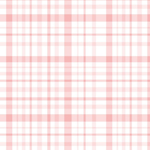 Pink and white plaid