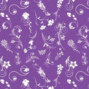 purple  floral