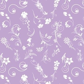 purple light floral