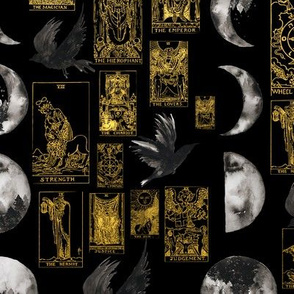 Tarot and Moons Pagan Witchcraft Print