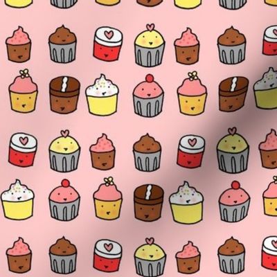 Cupcakes in Rows