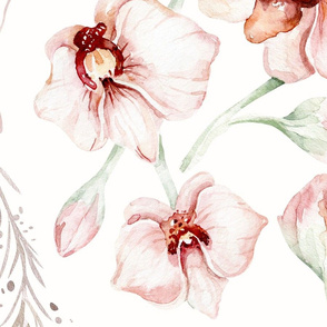 Orchid watercolor design 9