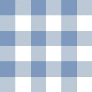 3" buffalo check - Christmascolors frosty blue and white