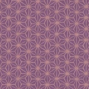 Asanoha Hemp Leaf (Small) - Pink+Purple