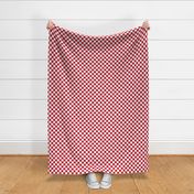 2 inch checkerboard checkered red and white check