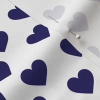 Navy hearts on white (medium)