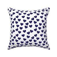 Navy hearts on white (medium)