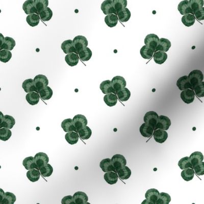 Lucky four leaf clover shamrock print (medium)