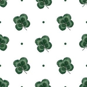 Lucky four leaf clover shamrock print (medium)
