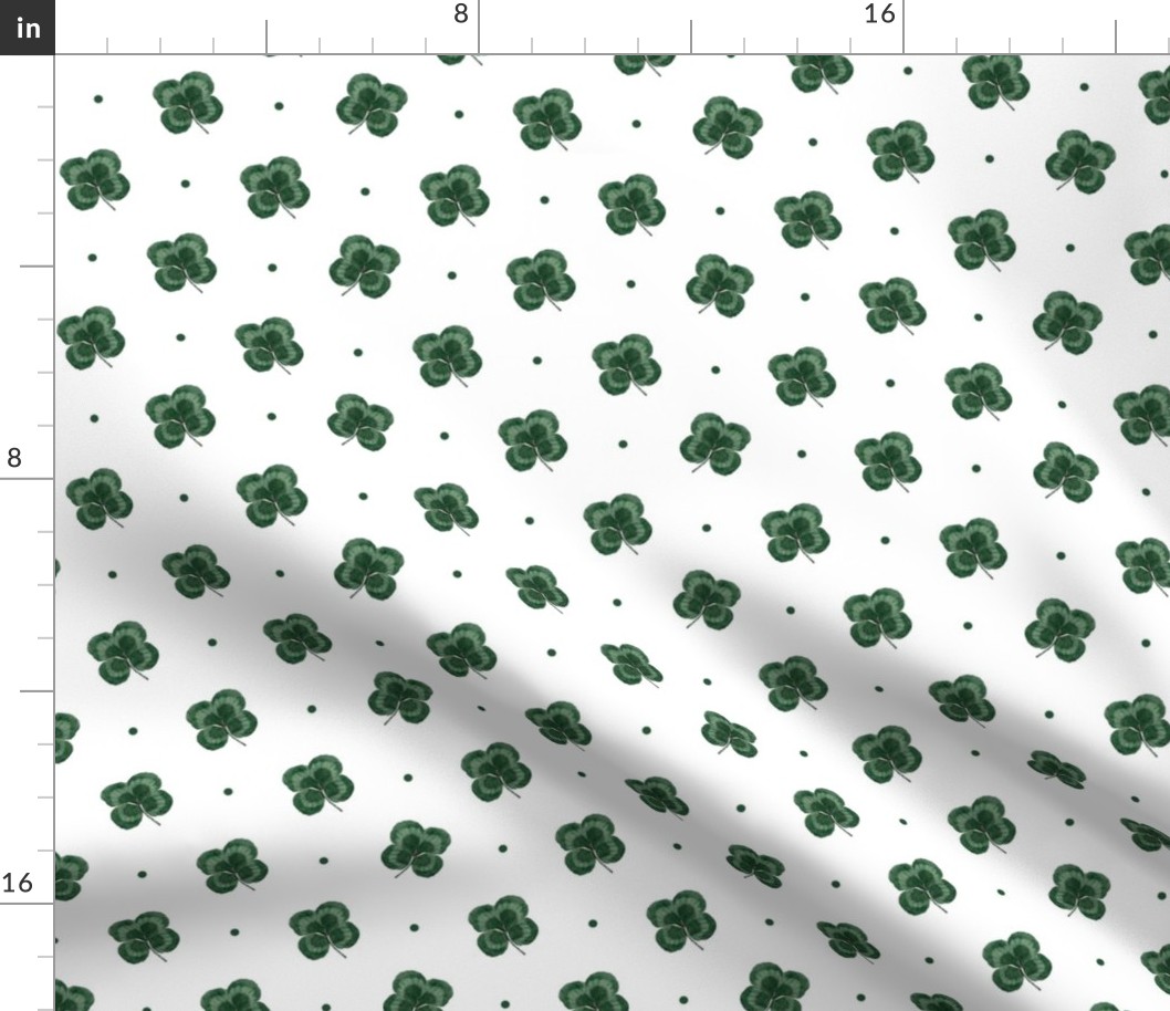 Lucky four leaf clover shamrock print (medium)