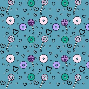 Jester Inspired Donuts and Sweets Fabric - Critical Treasures - Dice Role