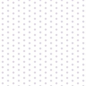Pale purple polka dots, lilac