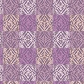 Abstract Doodle -  Rose Silk Lavendar Purple Violet