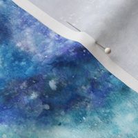 Blue Watercolor Galaxy- Small