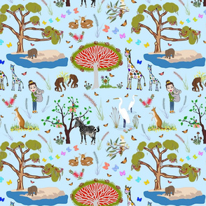 Zoo Education Plants Fabric, Wallpaper and Home Decor | Spoonflower
