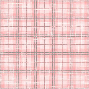 Pink Textured Plaid