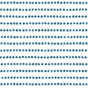 Shibori Bean Pattern in Indigo Blue (mini scale) | Mame shibori, bean shibori dots pattern in deep blue, shibori pea print, classic tenugui pattern.